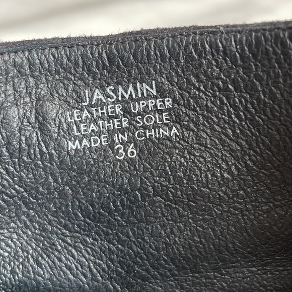 ASH Jasmin Suede Black Blue Wedge Booties Size EU 36 - Picture 6 of 8